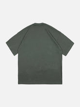 T-Shirt mit Graffiti-Silhouette-Print